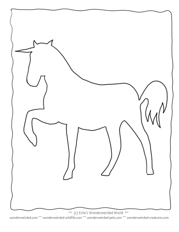 Unicorn Coloring Pictures Book, Echos Realistic Unicorn Coloring
