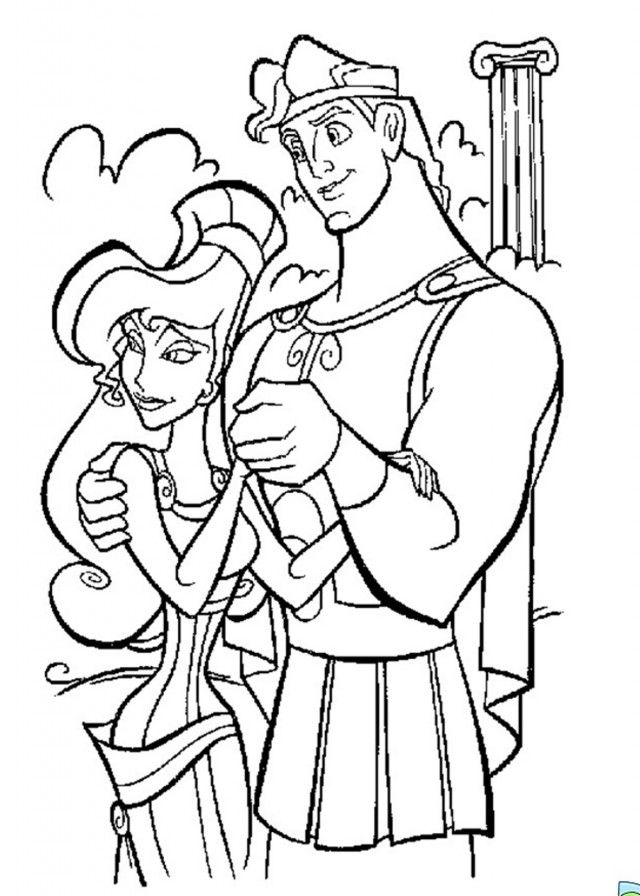 hercules muses coloring pages