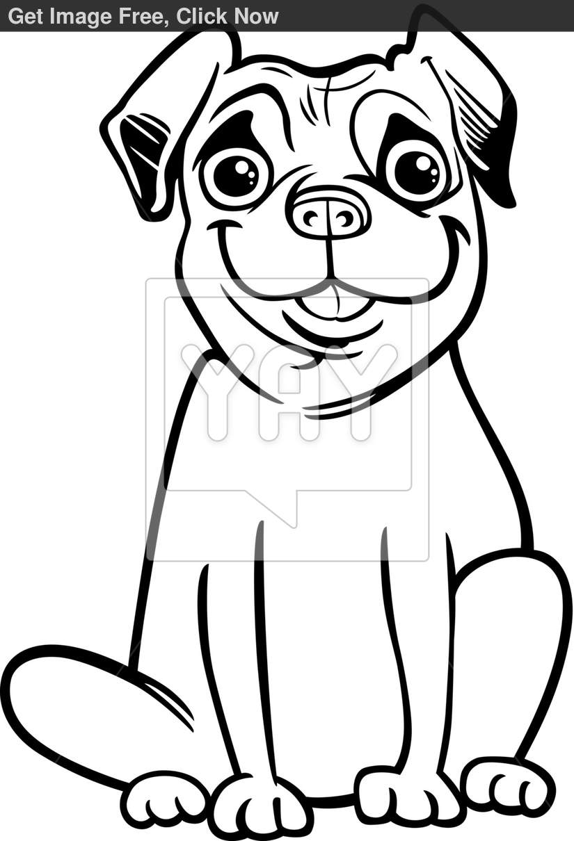 Free Coloring Pages Pug, Download Free Coloring Pages Pug png images ...