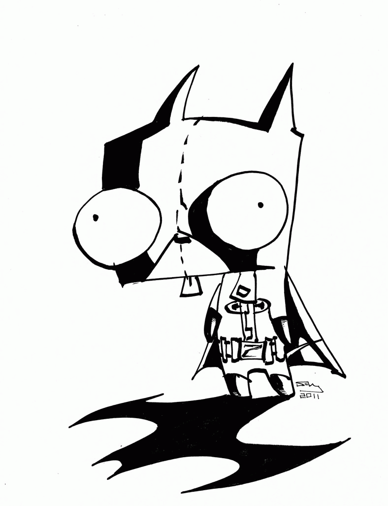 Free Invader Zim Gir Coloring Pages To Print, Download Free Invader Zim ...