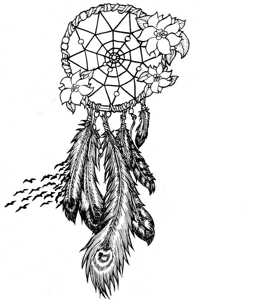 coloring pages for adults dreamcatchers