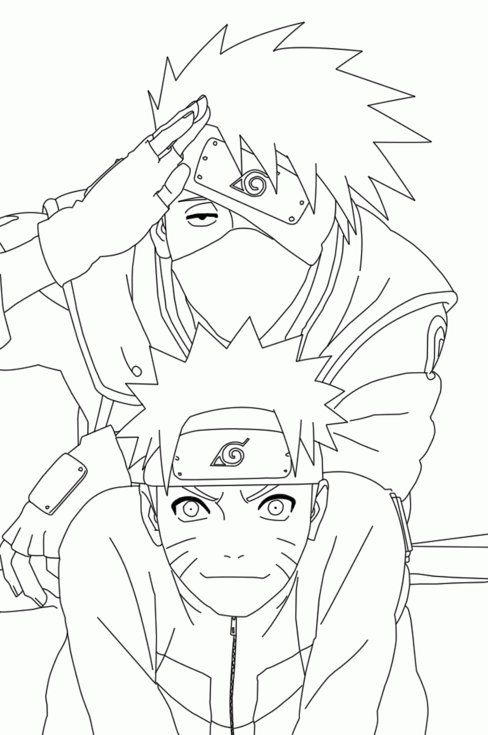 Naruto Coloring Page | Easy Drawing Guides