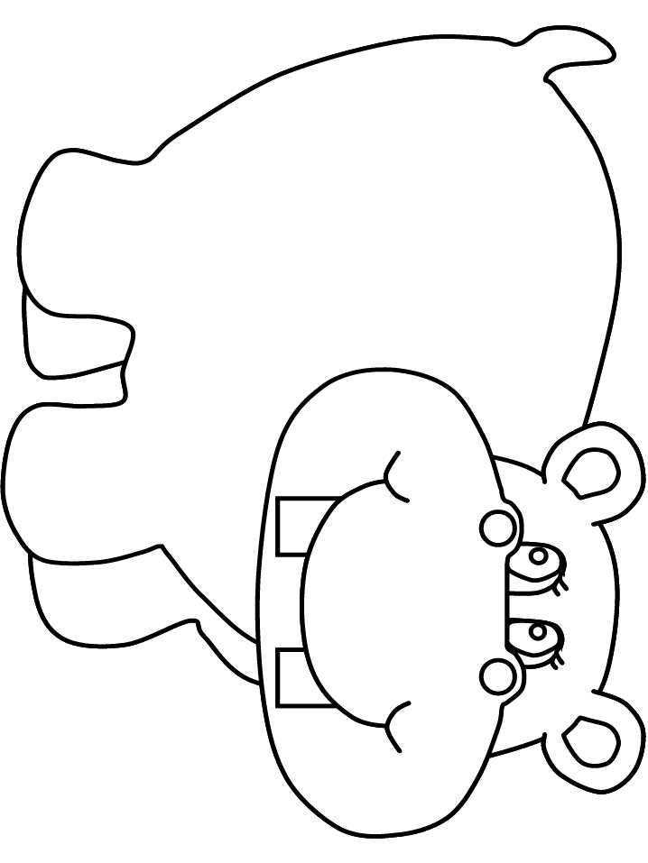 Hippos Coloring Pages