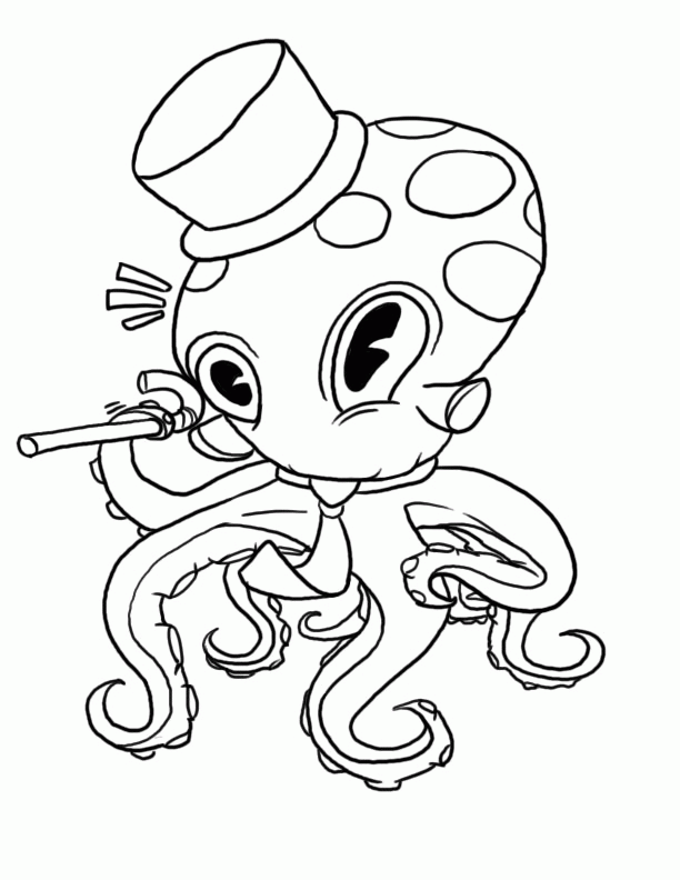 Octopus Coloring Pages and Book | Unique Coloring Pages