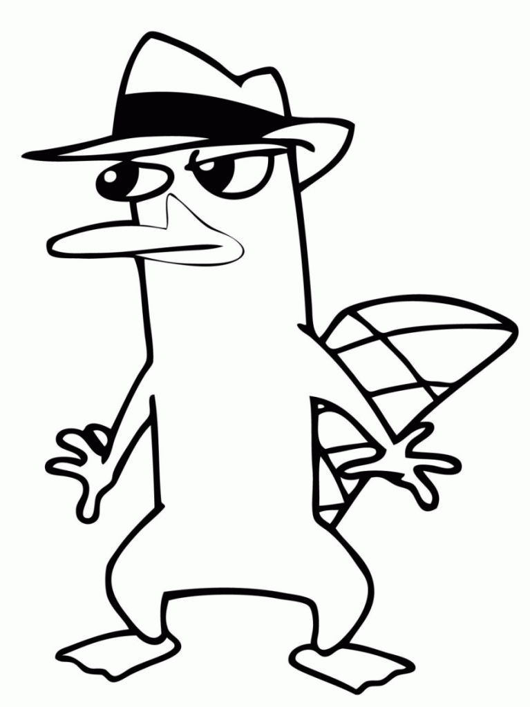 perry platypus Colouring Pages