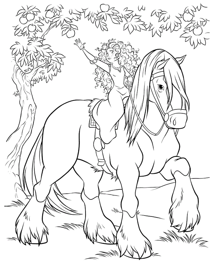 Brave Coloring Sheets