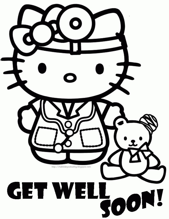 Get Well Soon Coloring Pages Printable for Free Download