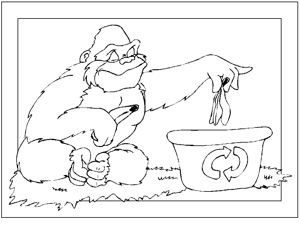 Recycling Coloring Pages 