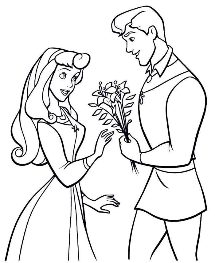 prince and princess drawing