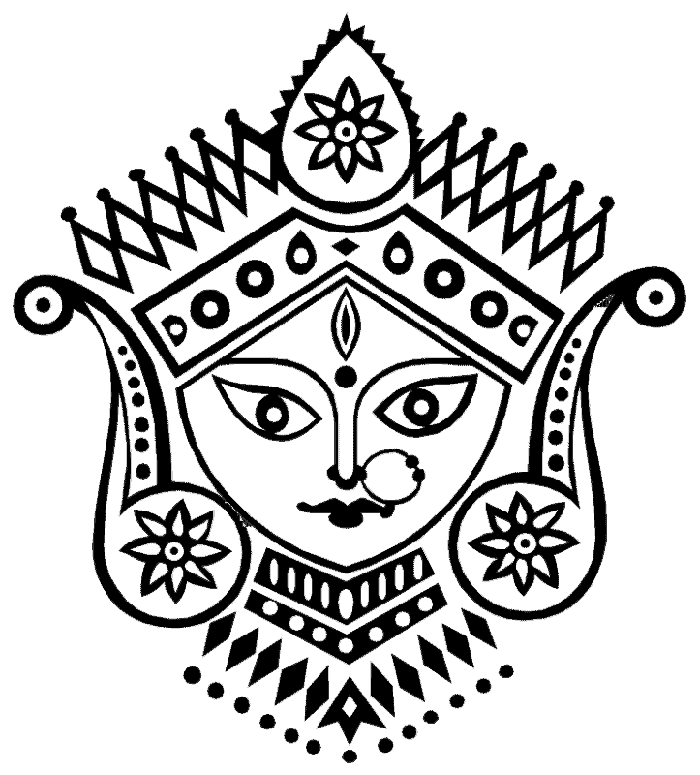Durga Maa Pencil Sketch Drawn On The Occasion Of - GranNino