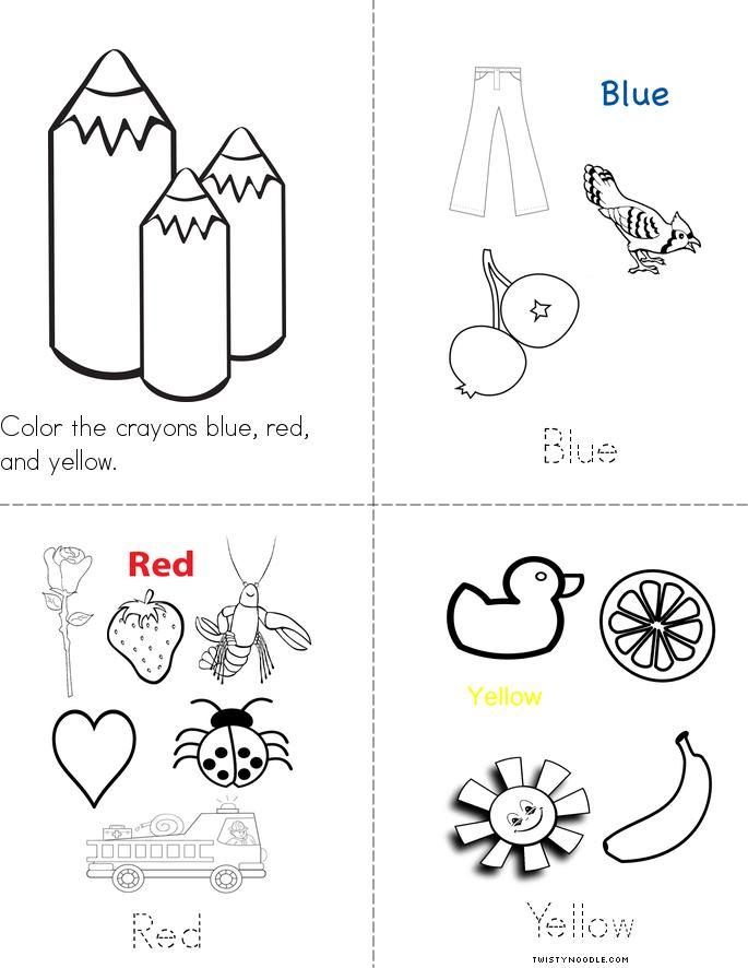things that are blue coloring pages