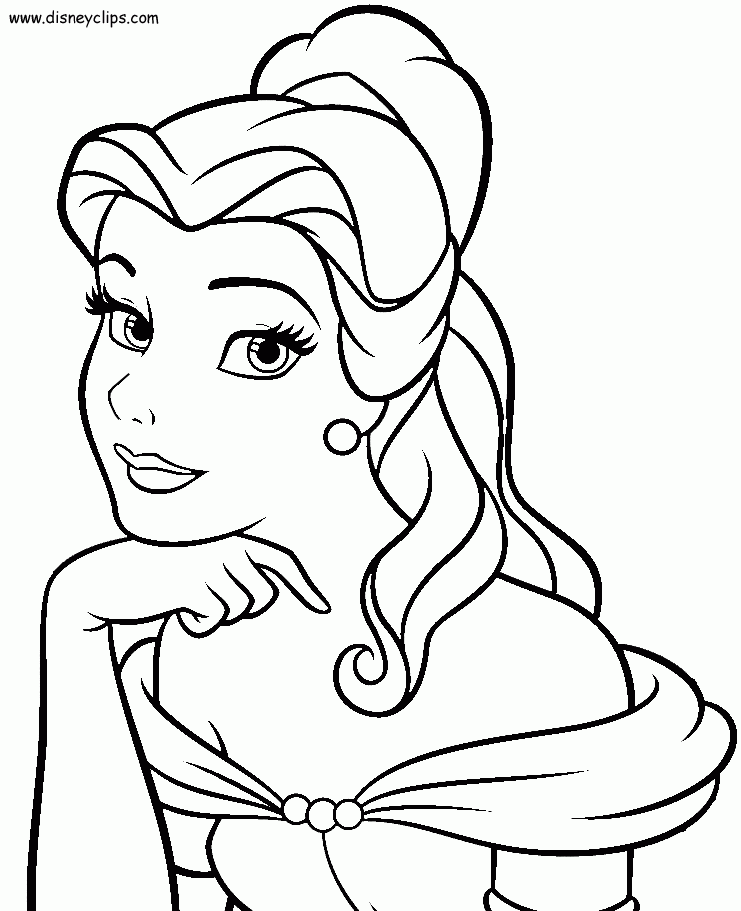 Princess Belle Drawing  Disney  Step by Step  YouTube