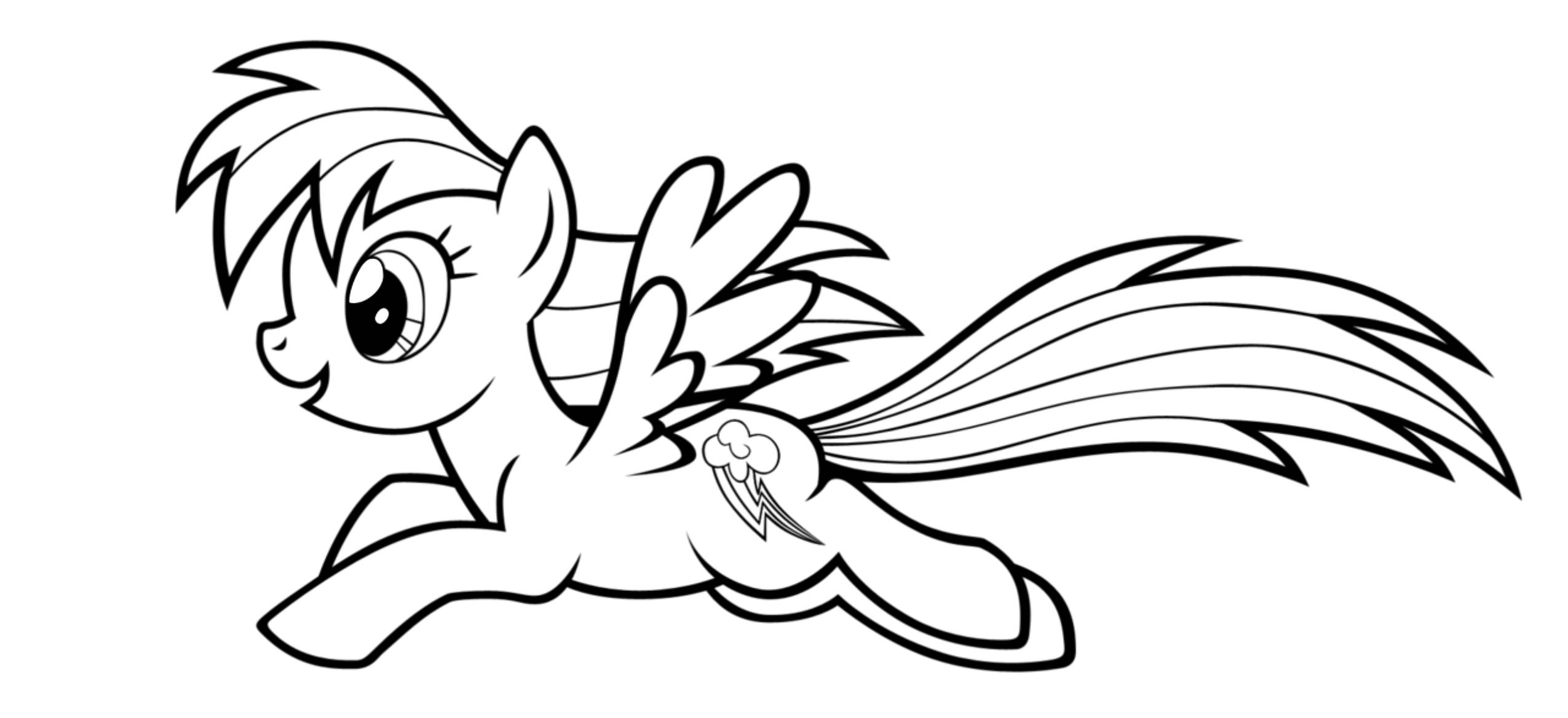 My Little Pony Páginas para colorir Rainbow Dash - GBcoloring