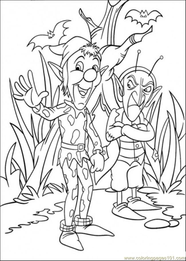 noddy coloring pages sly and gobbo - Clip Art Library