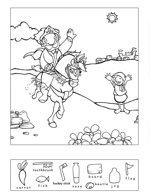 Solomon Builds The Temple Coloring Page