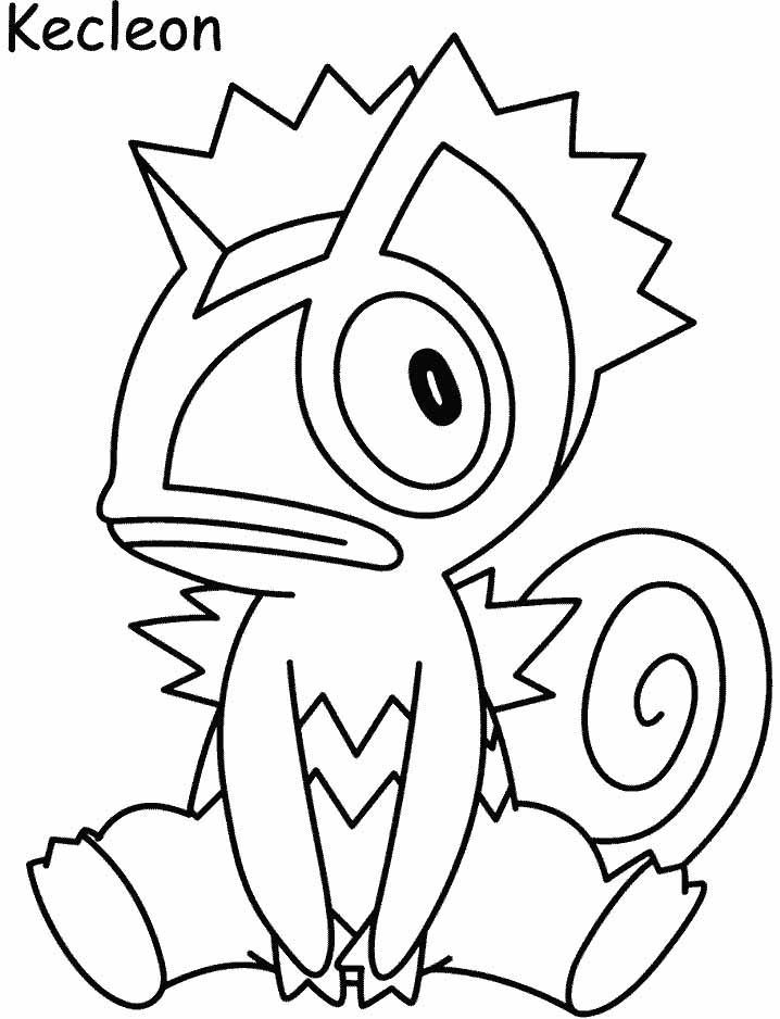 Pokemon Kecleon Coloring Page | thongs to do