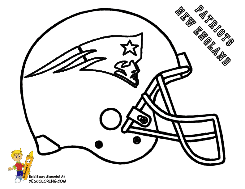 patriots football helmet coloring page - Clip Art Library