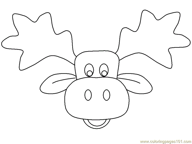 Pix For  Moose Coloring
