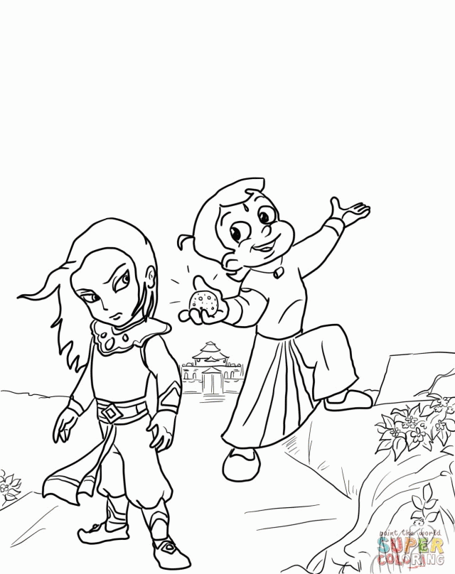 Chota Bheem Colouring Pages Online Games Coloring Pages