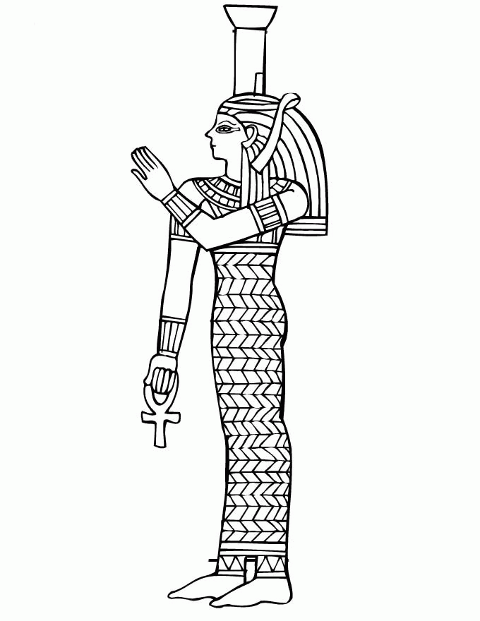 egyptian god isis coloring pages - Clip Art Library