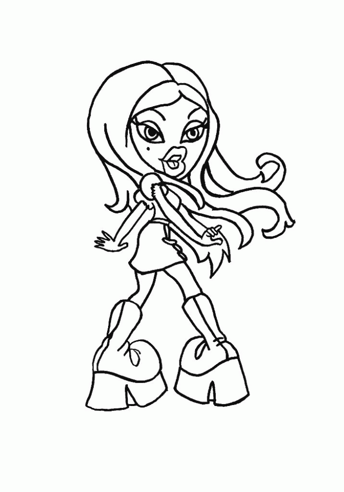 Bratz Coloring Pages Sasha In Hat Xcolorings Com Vrogue Co