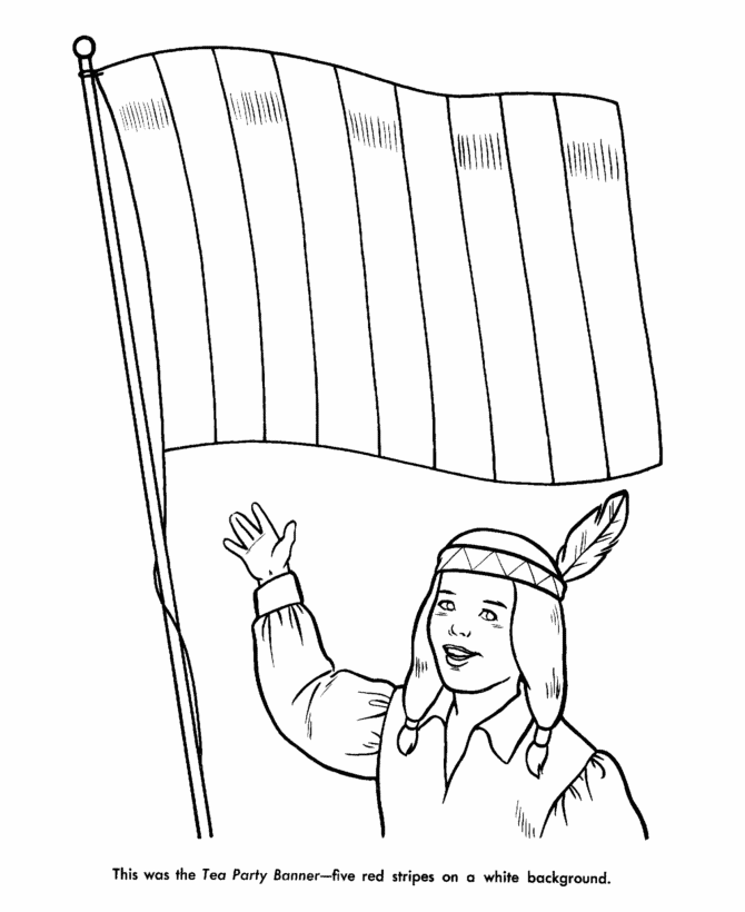 boston tea party coloring pages - Clip Art Library