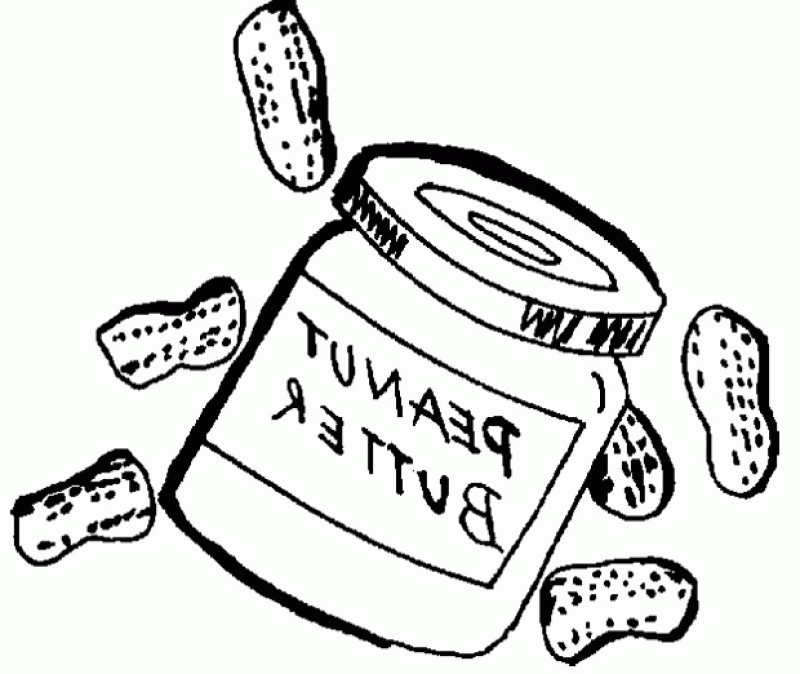 peanut butter and jelly sandwich coloring page