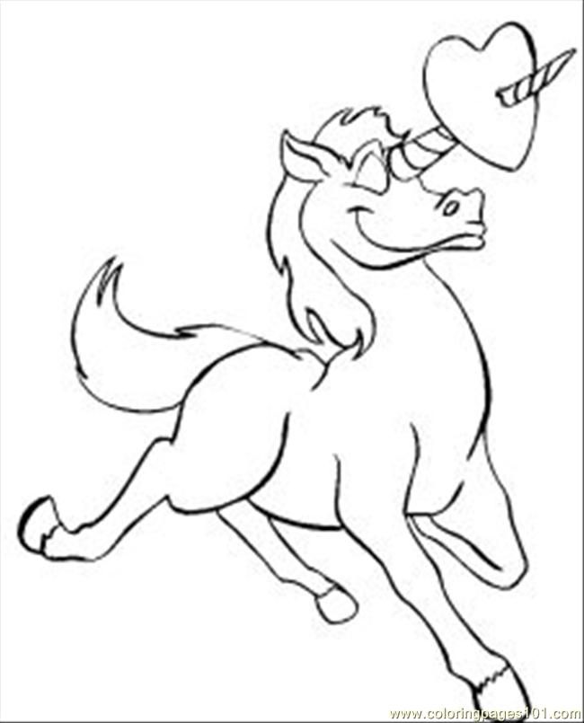 Unicorn Line Drawing
