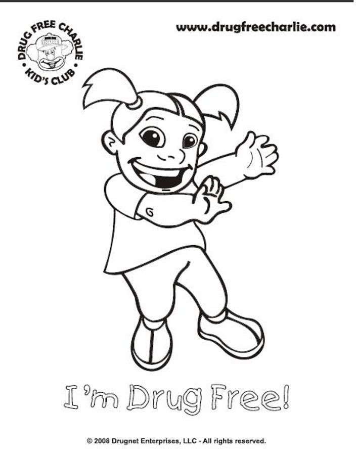Drug Free Coloring Pages