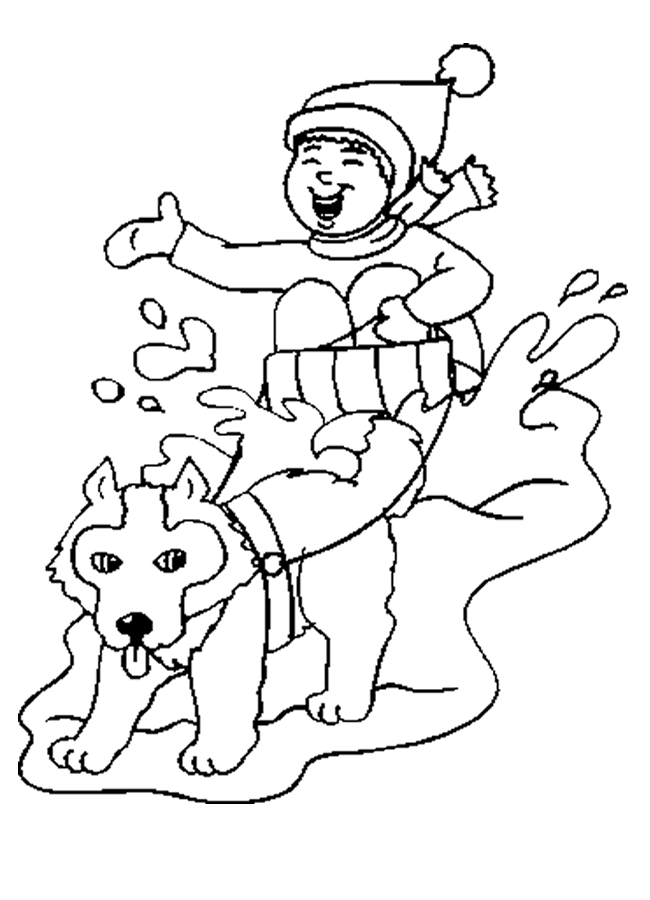 Free Sledding Coloring Pages, Download Free Sledding Coloring Pages png