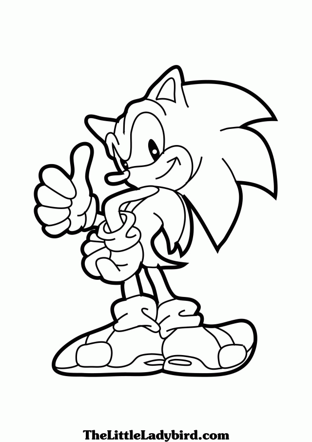 Dark Spine Sonic Colouring Pages - Free Colouring Pages