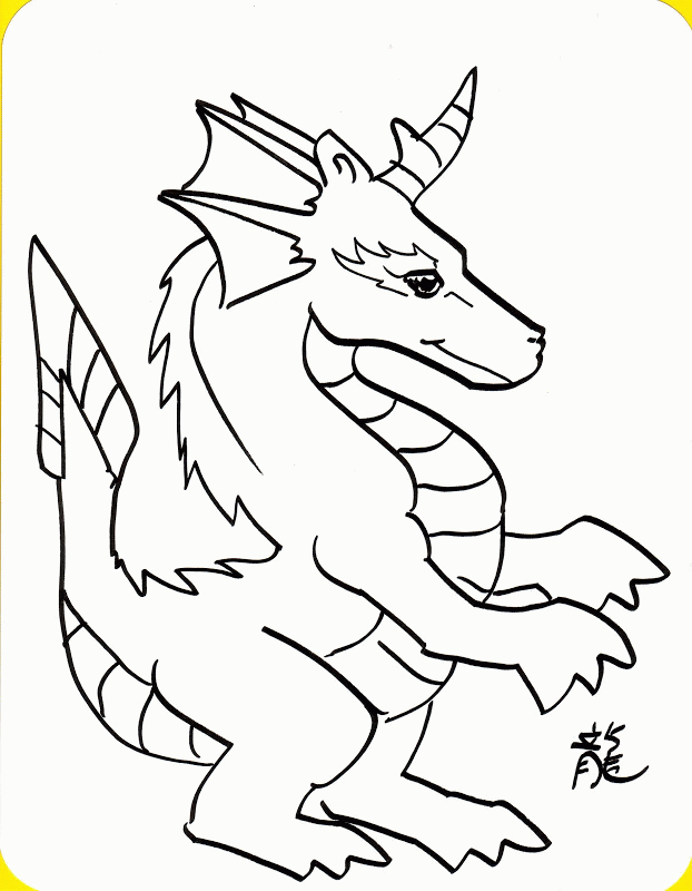 Free Dragon Outline, Download Free Dragon Outline png images, Free ...