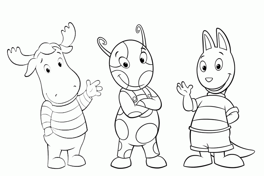 desenho backyardigans para colorir - Clip Art Library