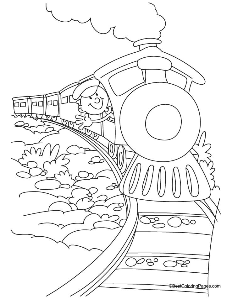 train sketch for children - Clip Art Library