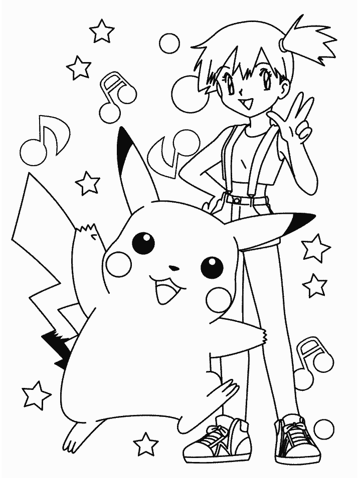 pokemon colouring pages misty - Clip Art Library