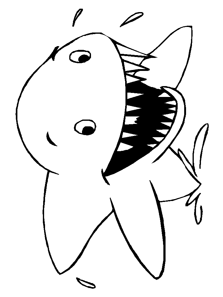 Sharks Shark1 Animals Coloring Pages  Coloring Book