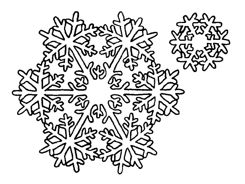 snehova vlocka k vytisknuti - Clip Art Library