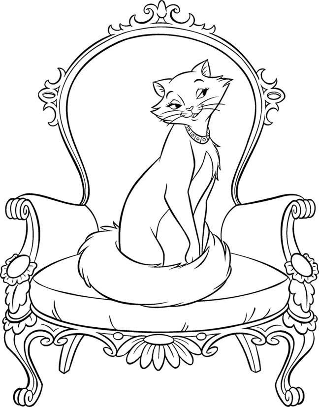 Aristocats Duchess Coloring Page Clip Art Library
