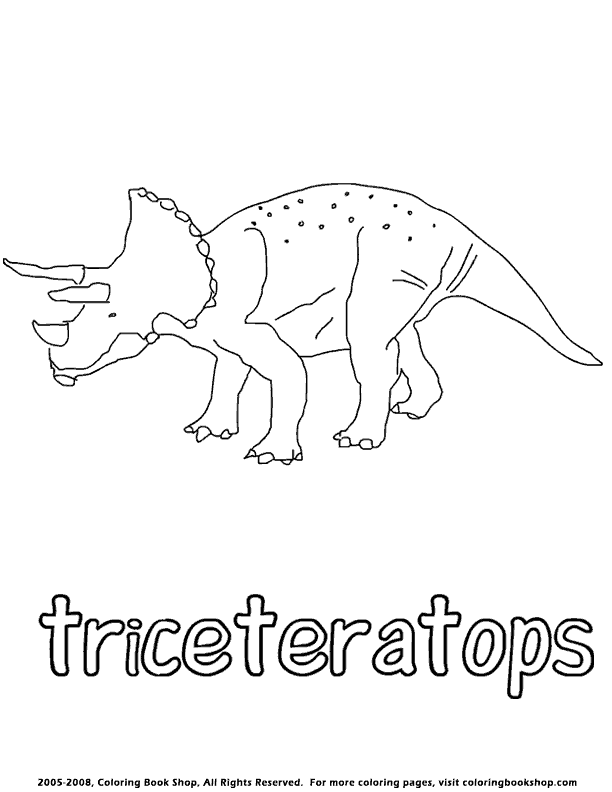 dinosaur coloring pages triceratops - Clip Art Library