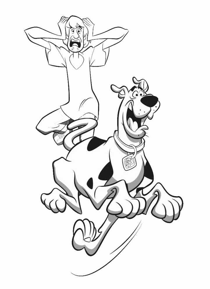 scooby doo coloring pages shaggy - Clip Art Library