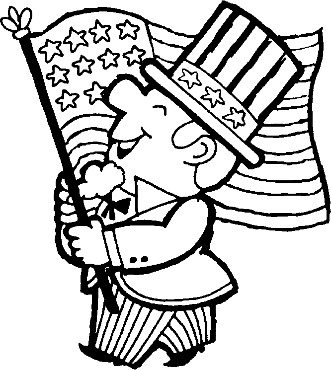 Printable Coloring Pages: Patriotic Coloring Pages Printable