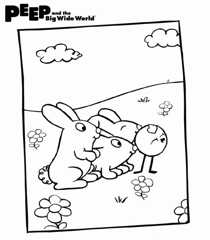 chirp coloring page ideas peep and the big wide world