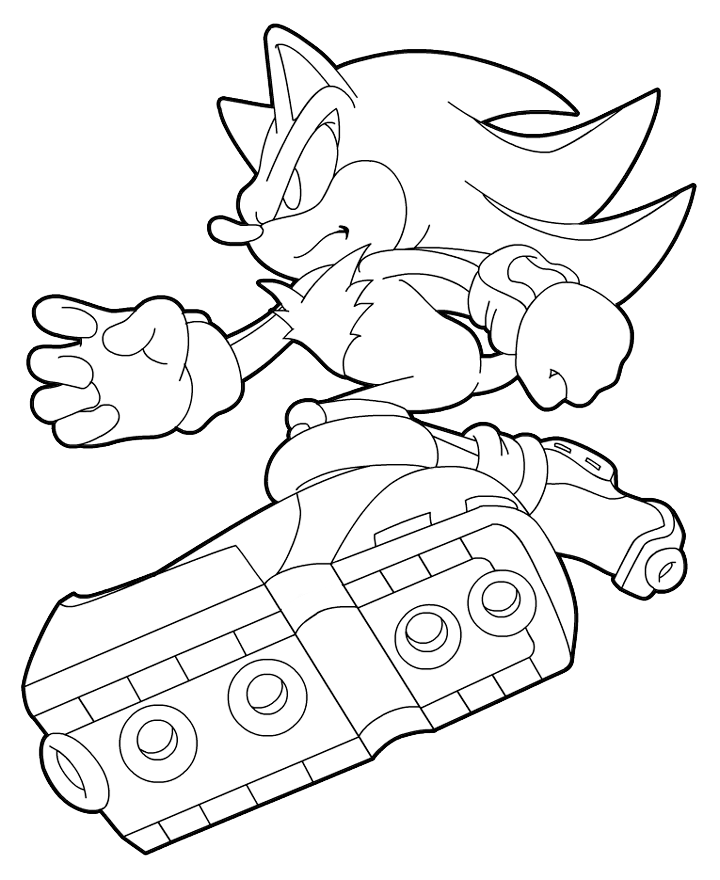 Shadow The Hedgehog Line Art by MYBABYGAARALOVE on DeviantArt