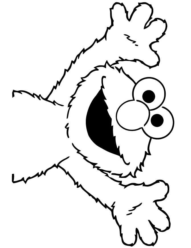 coloring pages of baby elmo