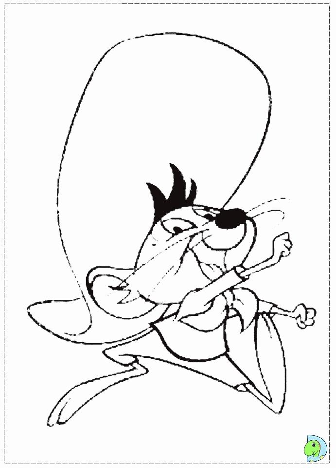 Speedy Gonzales Coloring Page for Kids - Free Animaniacs Printable