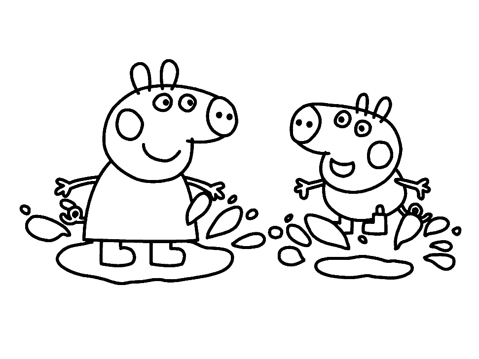 peppa pig coloring pages - Clip Art Library