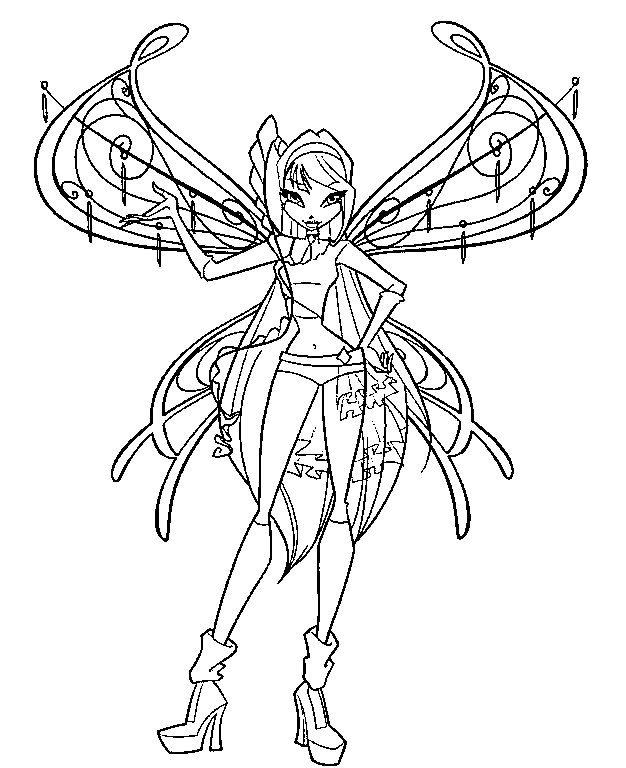 winx club believix coloring pages - Clip Art Library
