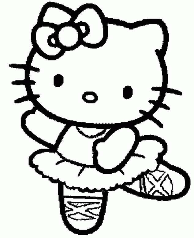 Hello Kitty Is A Jig Coloring Page |Clipart Library| Coloring