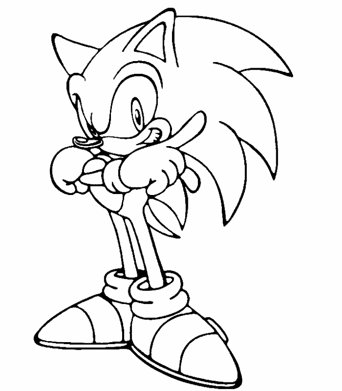Sonic Coloring Pages 