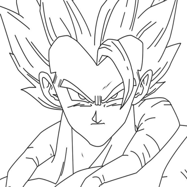 Dragon ball desenho preto e branco